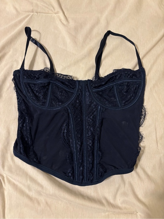 La Hearts Other - La Hearts Navy Lace Bustier
